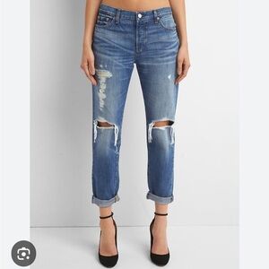 GAP 1969 Relaxed Boyfriend distressed Jeans size 26